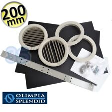 Paire De Grilles Pliantes Ø 200 Mm - Kit D'installation Unico Olimpia Splendid