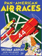 Pan American Air Races Shushan Rohe - Poster Hq 45x60cm D'une Affiche Vintage