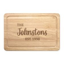 Personnalisé Nom The Johnstons Rectangulaire En Bois Découper Fromage Board