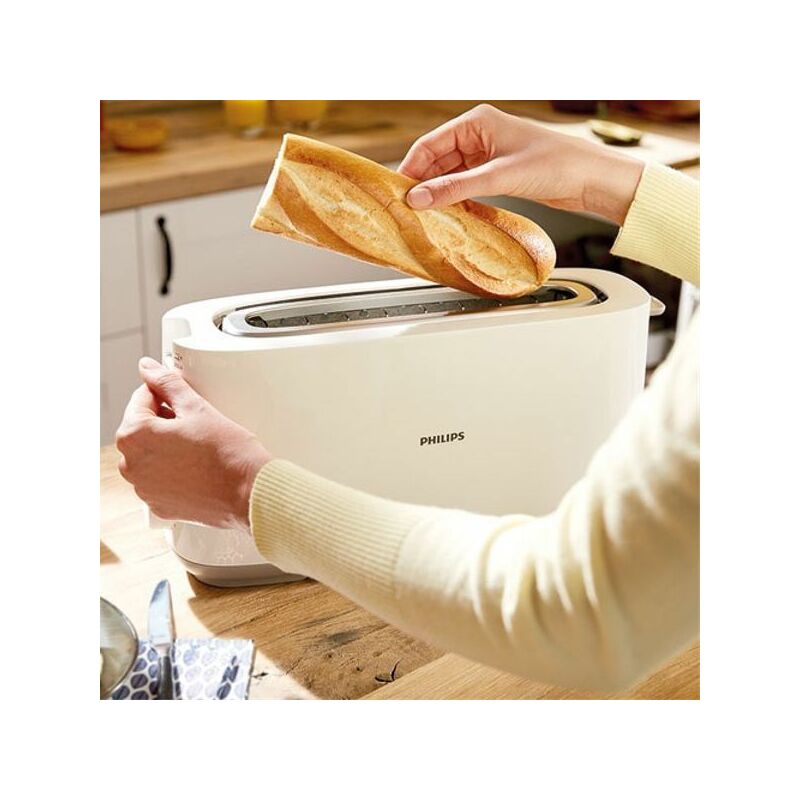 philips france - pem philips daily collection hd2590/00 toaster 1 slice(s) 1030 w white
