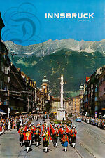 Plaque Alu Deco Affiche Innsbruck Tyrol Austria Autriche Parade Musique Costumes