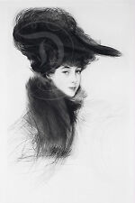 Plaque Alu Reproduisant Une Oeuvre Jules Cesar Helleu Duchesse Marlborough 1901
