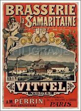 Poster Hq 40x60cm D'une Affiche Vintage Vittel Brasserie La Samaritaine