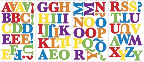 Primary Letters Rainbow Alphabets 73 Wall Decals Kids Room Decor Name Stickers