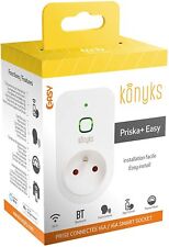 Prise Connectée Konyks Priska+easy Fr - Wifi + Bluetooth, 16a, 3680w, Compteur D