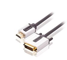 Profigold 5m High Definition Hdmi To Dvi Interconnect Cable With 99.996 Percent 