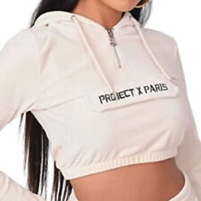 Project X Paris Sweat Court Velours Femme Crème