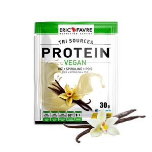 Protein Vegan, Proteine Végétale Tri-source - Sachet Unidose (vanille) Proteines Vanille - Eric Favre 40g