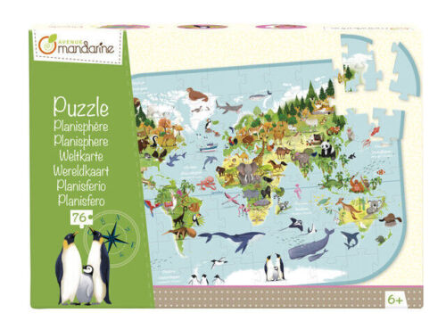 Puzzle 76 Mapa Występowanie Zwierząt
