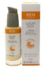 Ren Clean Skincare Brillant Et Protection Serum 30ml Radiant Soin Lissant Peau