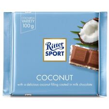 Ritter Sport Lait Choc Noix De Coco Chocolat Lait 100g Coloré Variété X 6