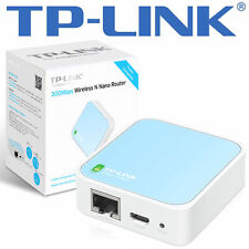Routeur Nano Wi-fi Tp-link Tl-wr802n 300 Mbps Blanc/bleu - 802.11b/g/n - 2,4 Ghz Neuf