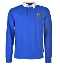 Rwc France Rugby Manches Longues Polo Bleu Blanc Taille S Neuf Avec Étiquette