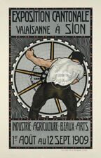 Sion Expo 1909 Rfpjg - Poster Hq 40x60cm D'une Affiche Vintage