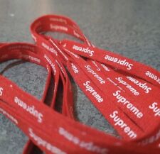 Supreme Red Laces Shoelaces Nike Air Force One Paire De Lacets Rouges