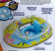 Swim School~deluxe Baby Float Tube Boat~aqua~3d~reforzed Safety Seat~toddle~pool