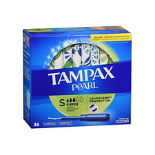 Tampax Perle Tampons Avec Plastique Applicateurs Super Sans Parfum 36 Chaque Par