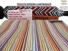 Tissu Missoni Hauteur Cm. 140 Décor Tamponnement Tapisserie Ecc. 100% Cot