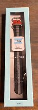 Toms For Apple Watch Band 42mm Black/gray Stripe Brand New