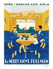 Train Londres Vichy Rqyq - Poster Hq 45x60cm D'une Affiche Vintage