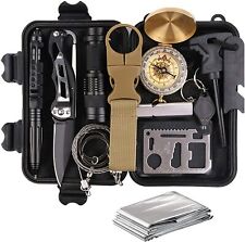 Trscind Survival Gear Kits 13-in-1 Outdoor Emergency Sos Survive Tool For Wilder