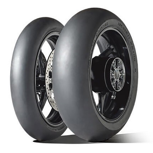 Tyre Pair Dunlop 120/70-17 (m) + 200/55-17 Gp Racer D212 Slick (e)