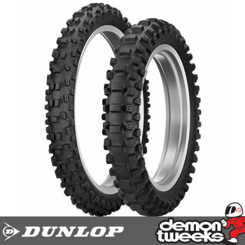 Tyre Pair Dunlop 80/100-21 51m + 100/90-19 57m Geomax Mx33