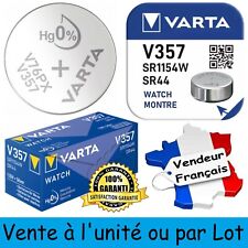 Varta - Pile Bouton Pour Montre : V357 Sr44 Sr1154w Oxyde D'argent 1,55v 145 Mah