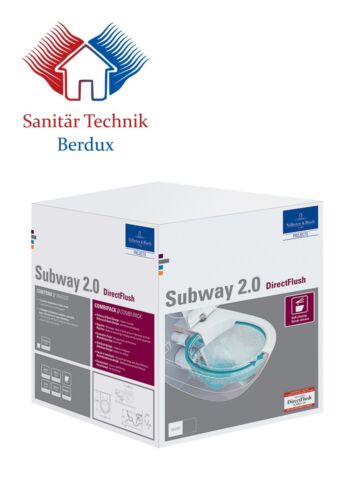 Villeroy & Boch Subway 2.0 Toilet Combi Pack Flush-free Ceramicplus V&b 5614r2r1