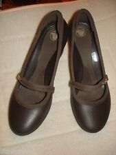 Vintage Womens Croc Wedge Brown Shoes Nwob Size W8 Nwot