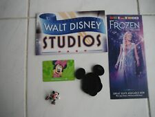 Walt Disney Studios Kit 5 Piece Plaquette + Mickey Patineur + Pass + Tete De M