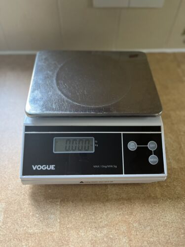 Weighstation Electronic Platform Scale 15kg White Stainless Steel