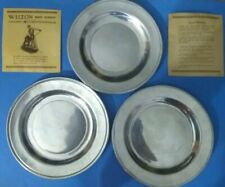 Wilton Armetale Vintage Unique 3 Collector's Plates1style,all Different Markings