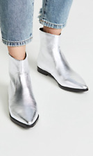 Womens Sigerson Morrison Eranthe Silver Metallic Boots Nwob $350