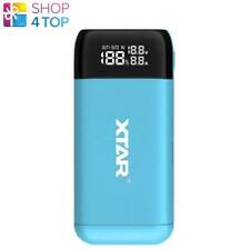 Xtar Pb2s Batterie Chargeur Alimentation Banque Li-ion Usb Bleu Tc / Cc / Cv