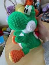 Yoshi, Mario, Doudou Fait Main Au Crochet, Amigurumi, Neuf, 20 Cm