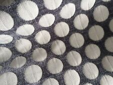 Zimmer + Rohde Polka Dots Reversible Grey Off White Chenille Cotton Viscose 